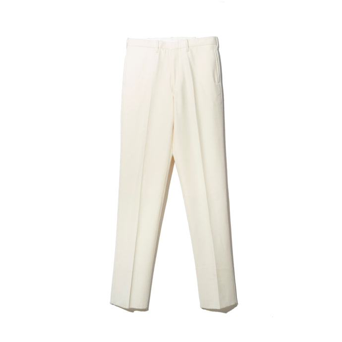 TRIM STEM PANTS / WOOL FLANNEL