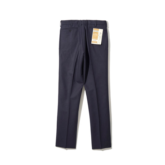 TRIM FIT PANTS 3 / WOOL FLANNEL NAVY