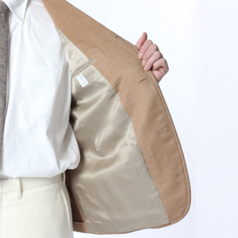 UNIVERSITY JACKET / CAMEL HAIR
