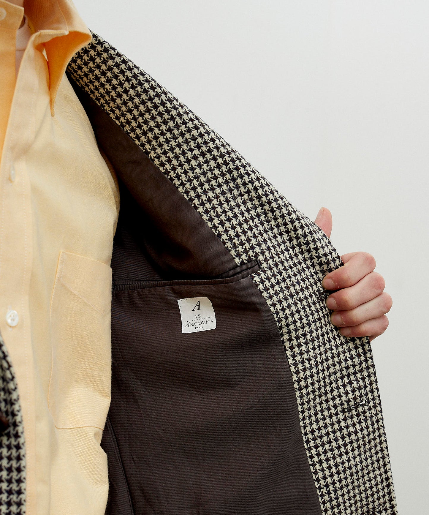 DUNN JACKET HOUNDSTOOTH / IVORY