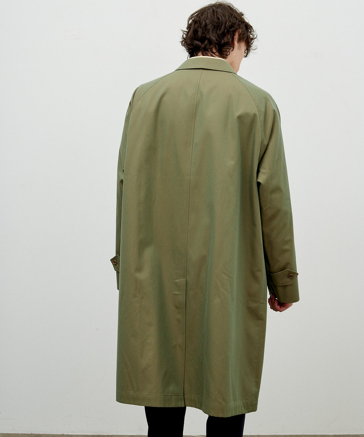 SINGLE RAGLAN COAT 1 / GABARDINE OLIVE