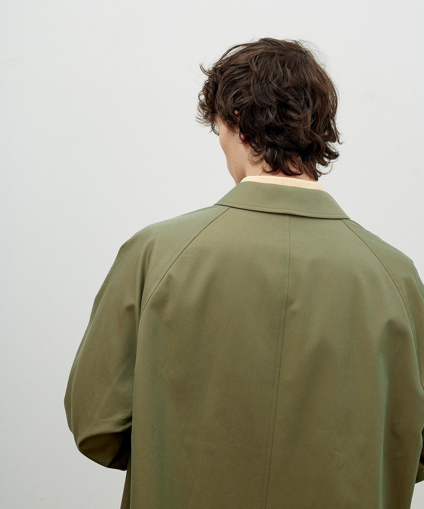 SINGLE RAGLAN COAT 1 / GABARDINE OLIVE