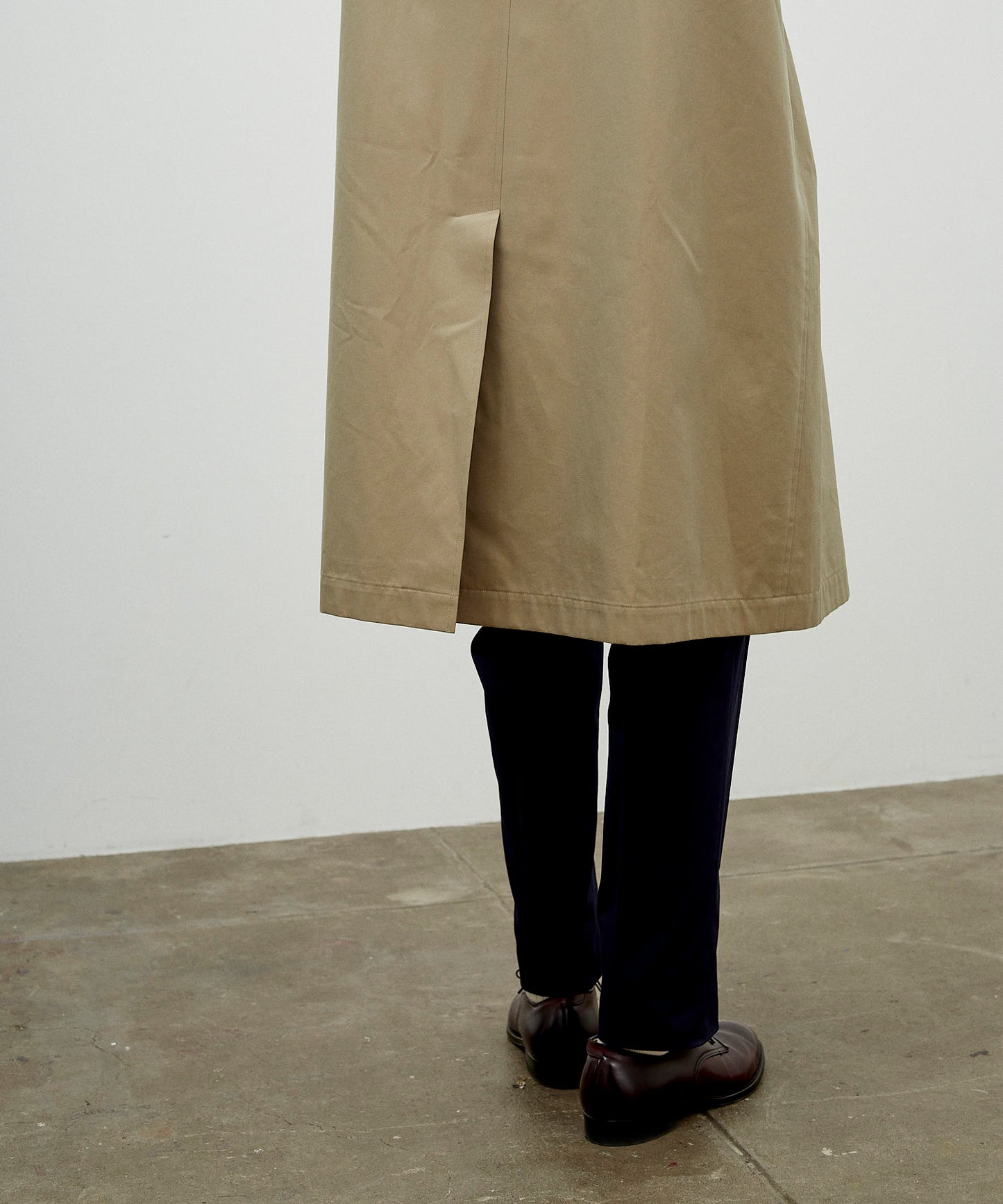 SINGLE RAGLAN COAT 1 / GABARDINE BEIGE