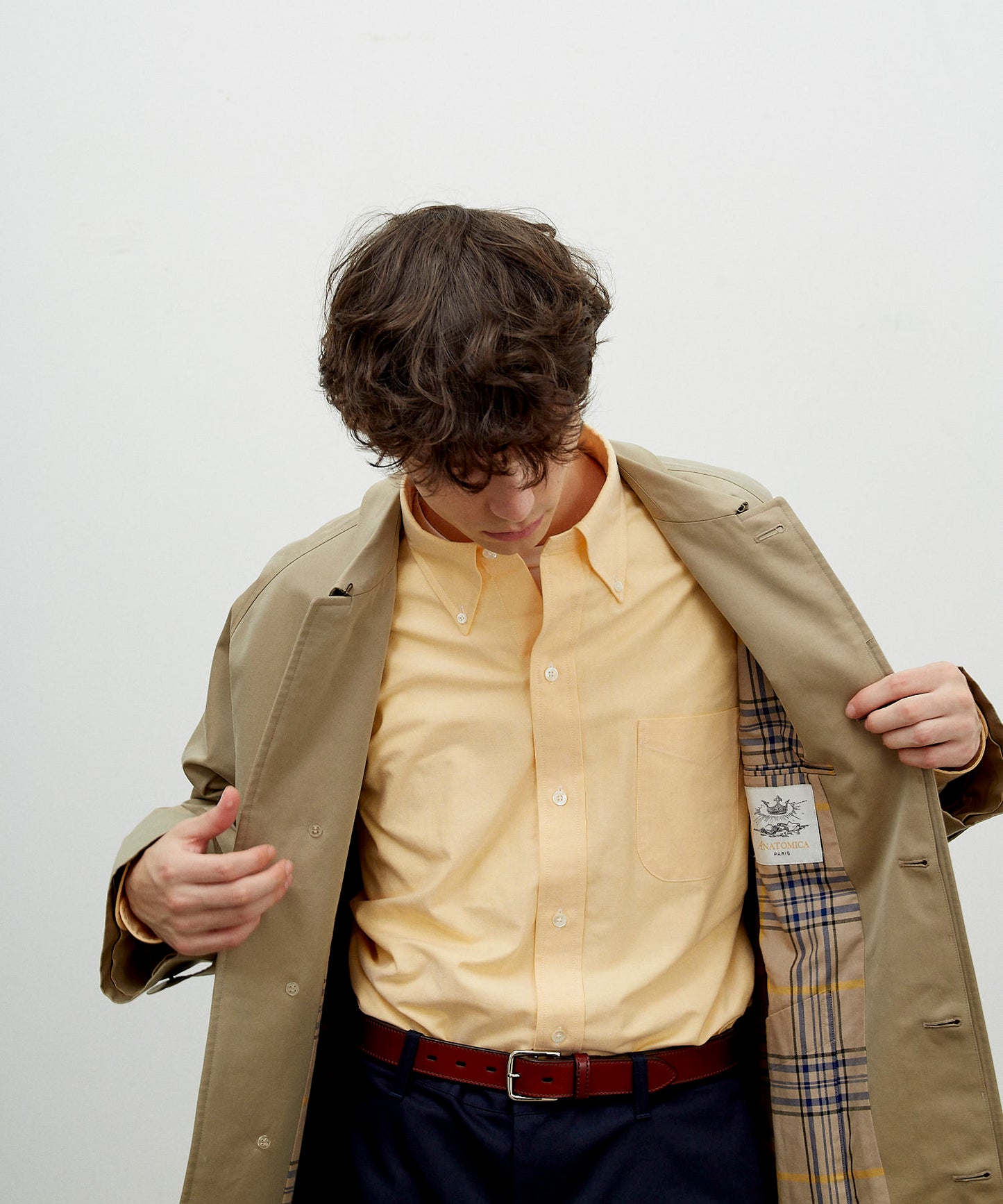 SINGLE RAGLAN COAT 1 / GABARDINE BEIGE
