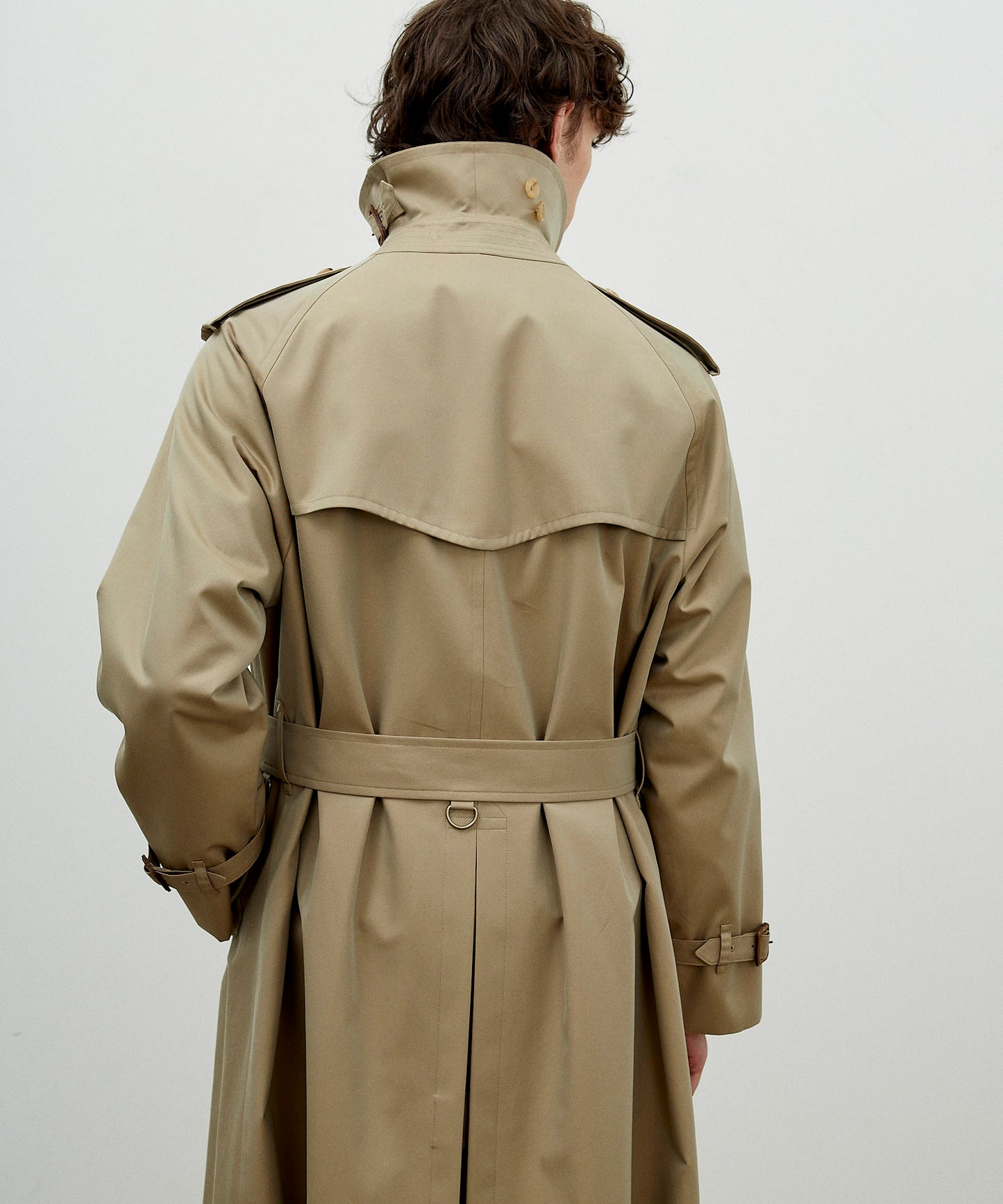 TRENCH COAT / COTTON GABARDINE BEIGE