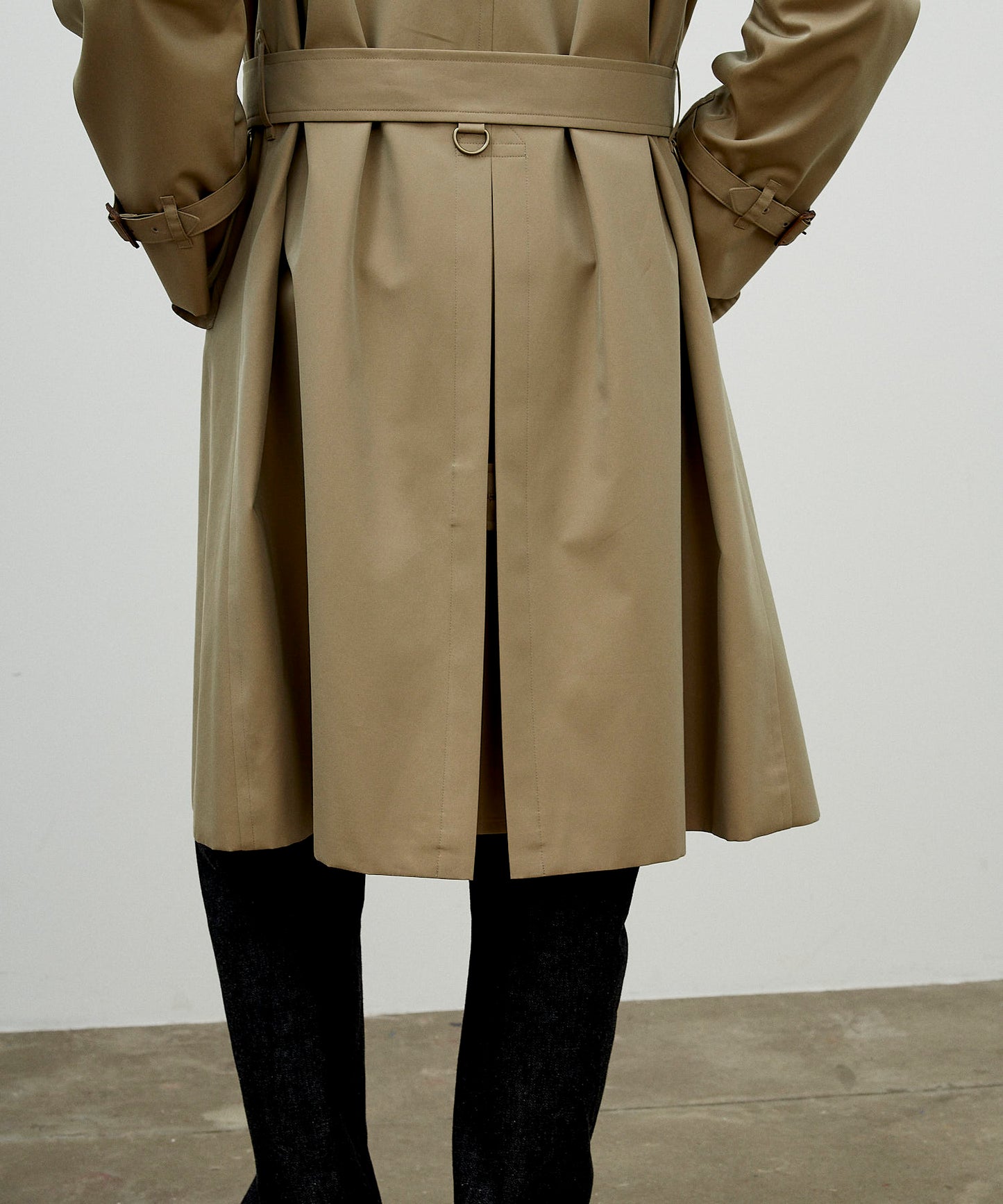 TRENCH COAT / COTTON GABARDINE BEIGE