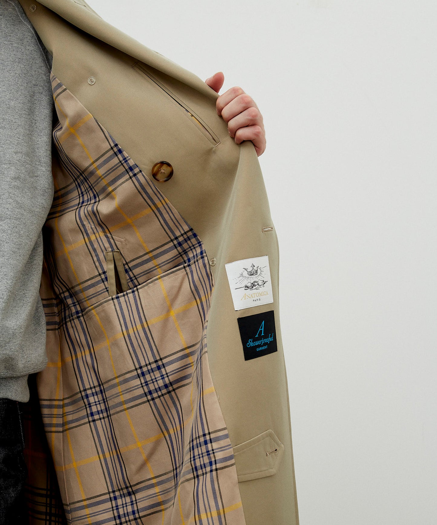 TRENCH COAT / COTTON GABARDINE BEIGE