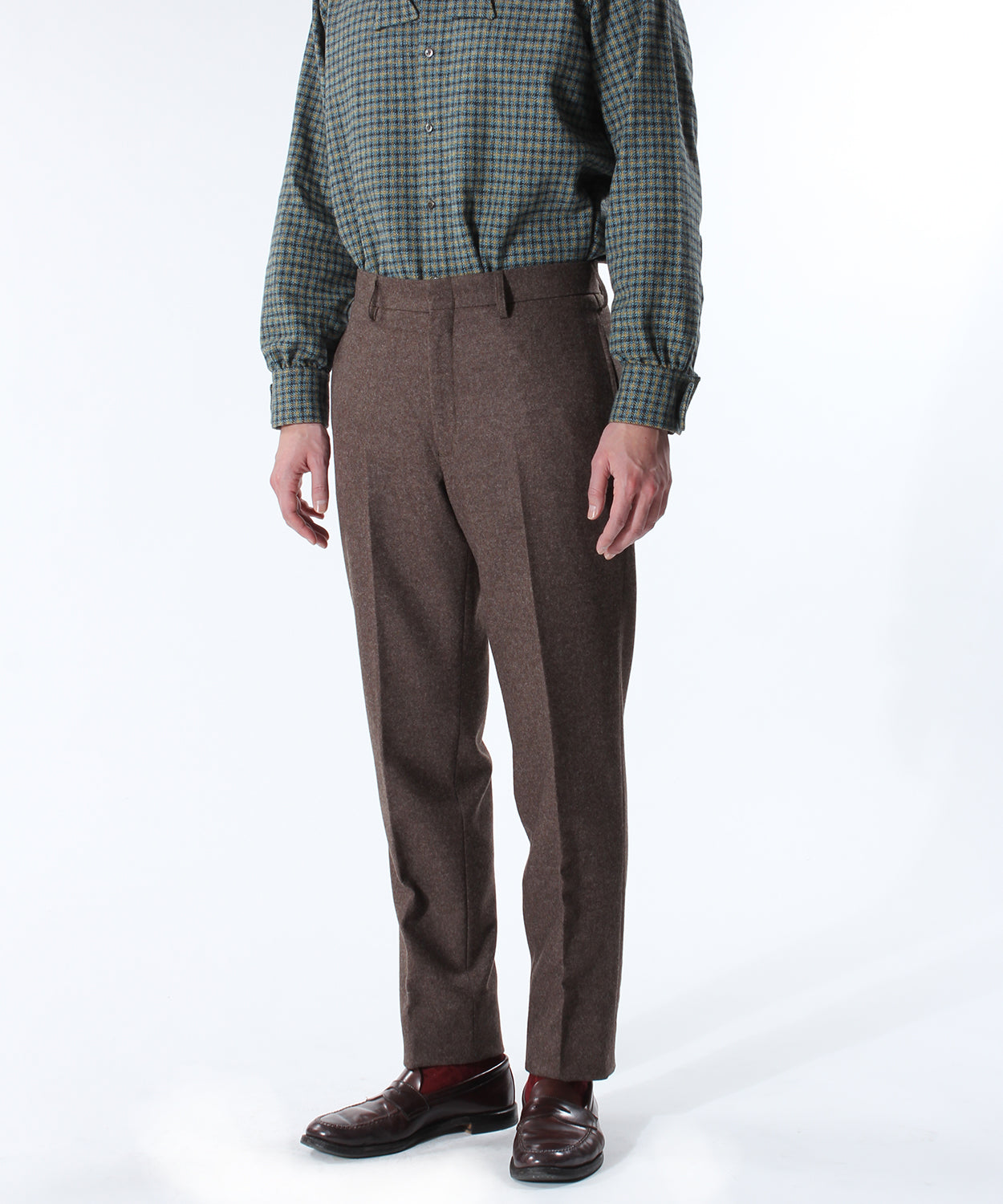 TRIM FIT PANTS 3 / WOOL FLANNEL