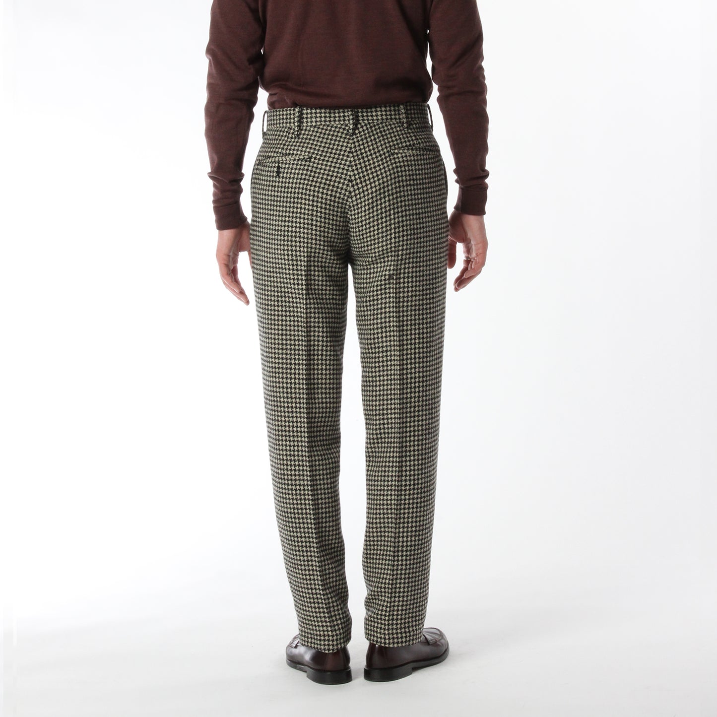 TRIM STEM PANTS / HOUNDSTOOTH
