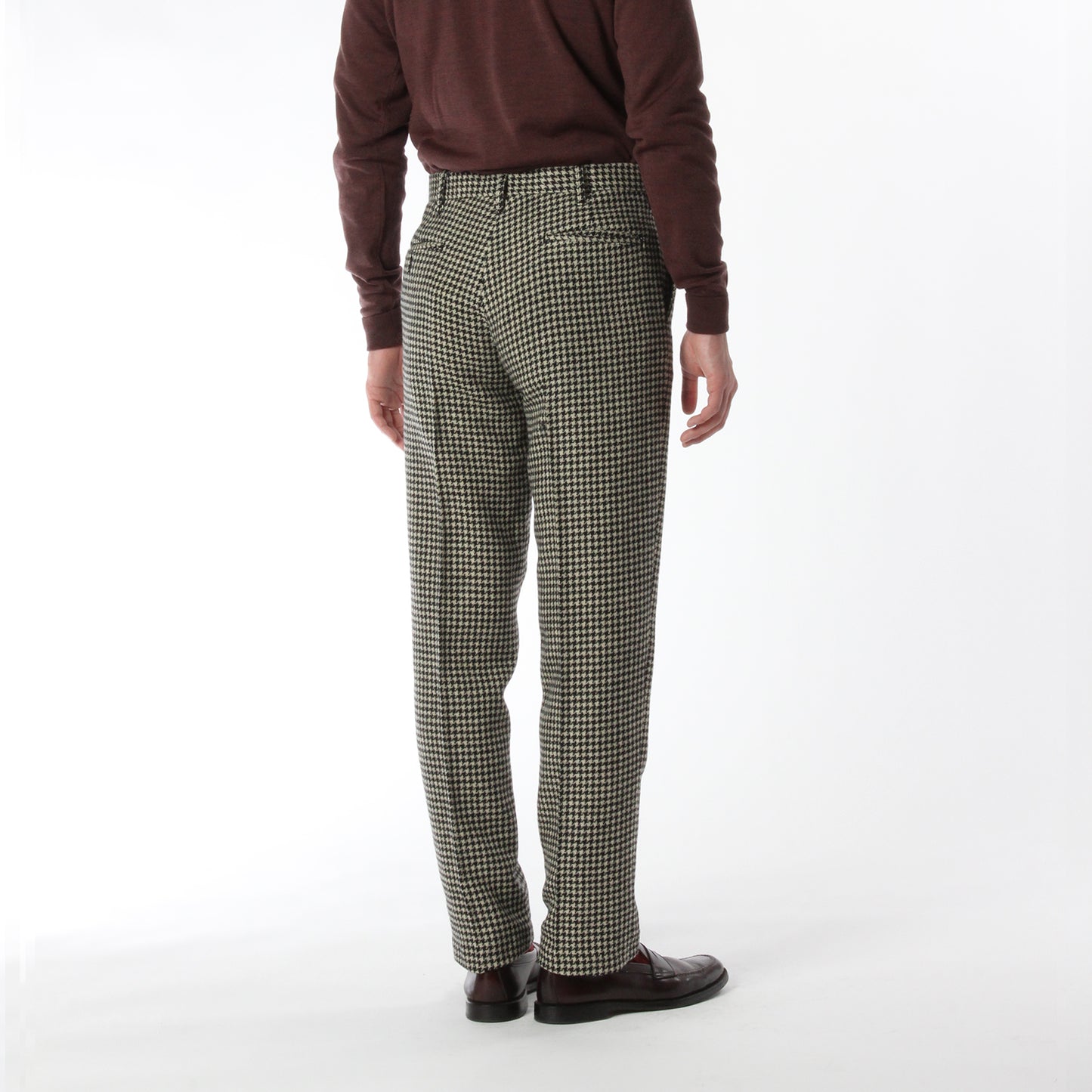 TRIM STEM PANTS / HOUNDSTOOTH