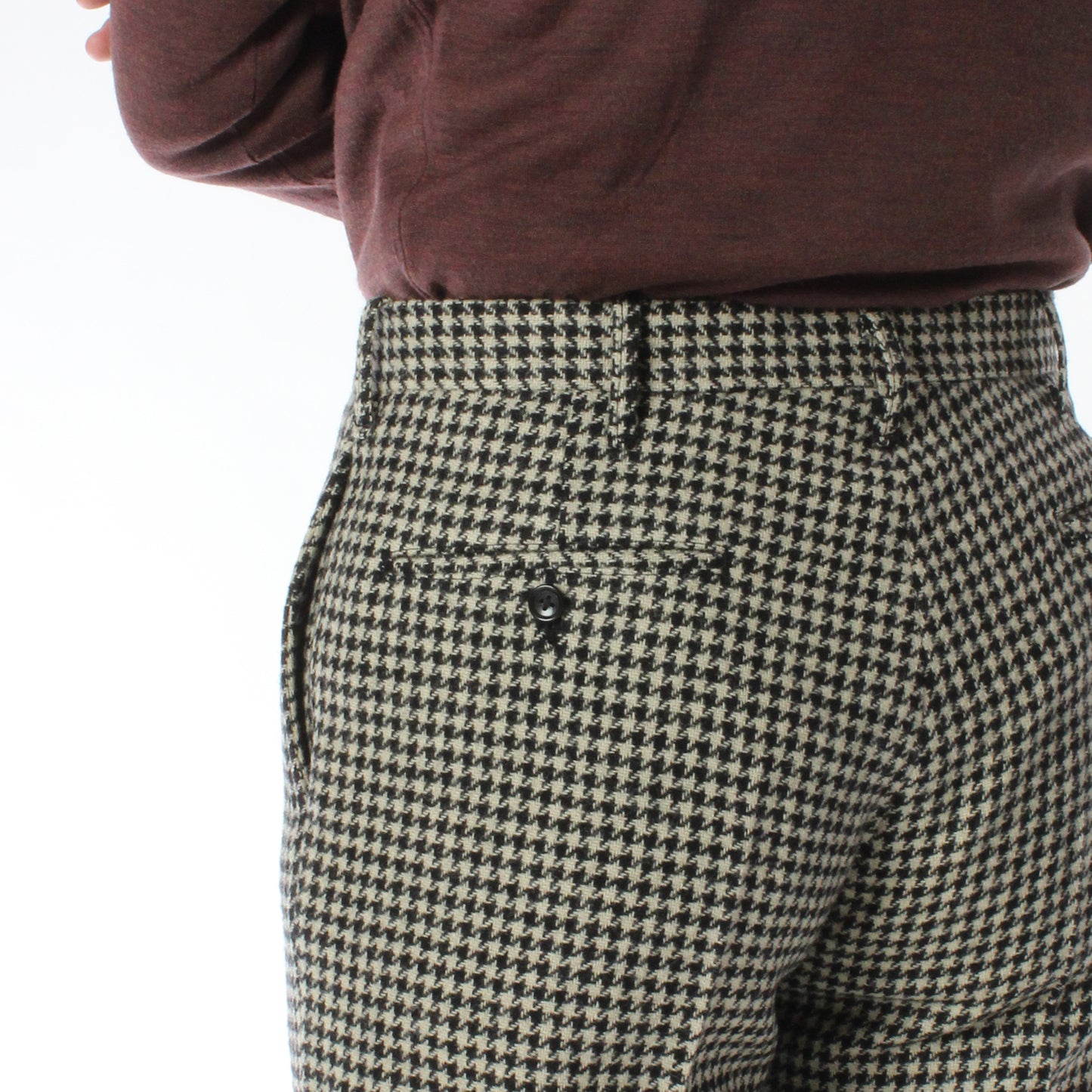 TRIM STEM PANTS / HOUNDSTOOTH