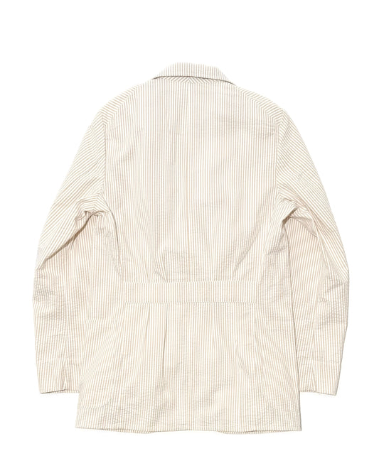 MARTINGALE JACKET / SEERSUCKER BEIGE STRIPE