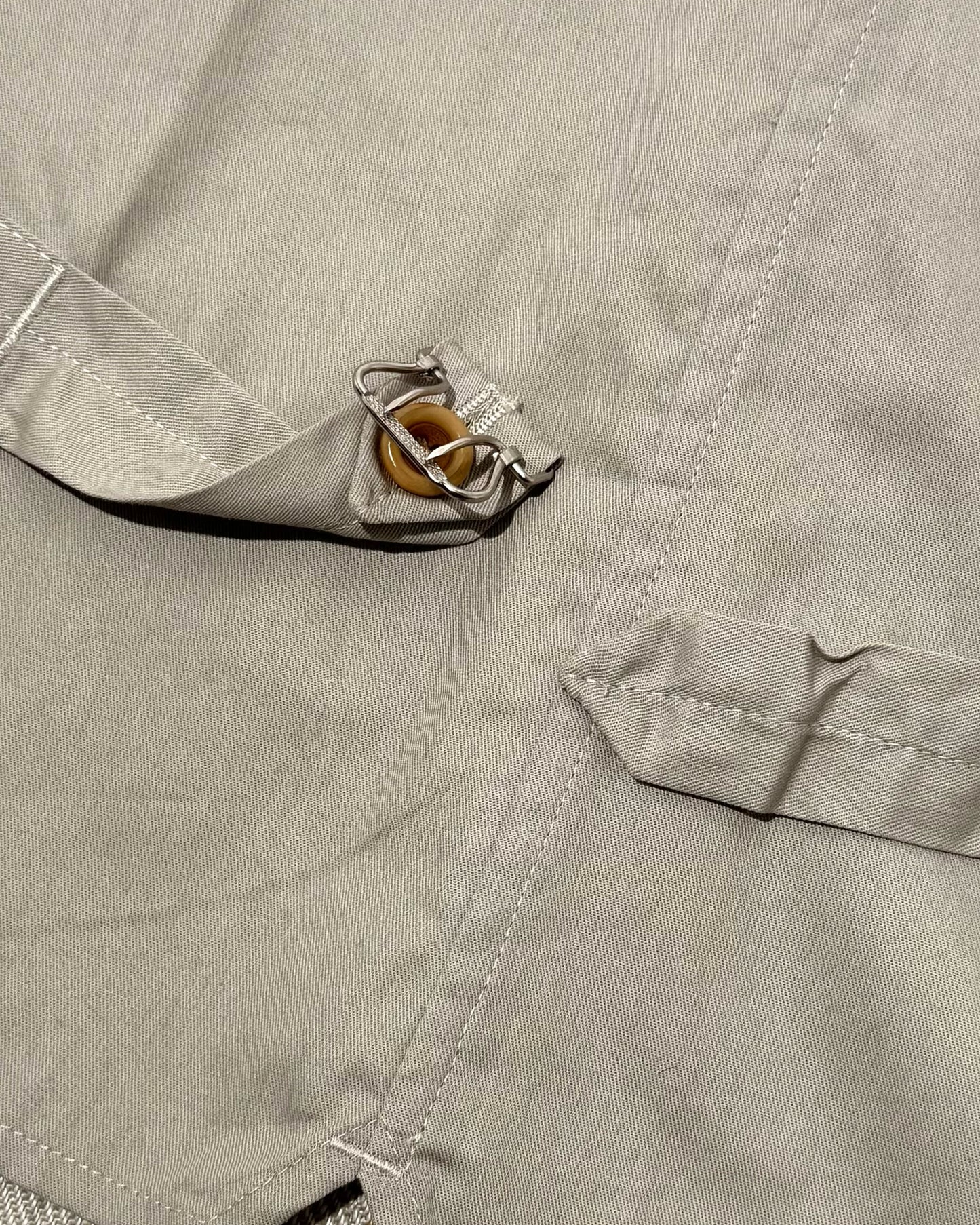 SAGAN VEST / LINEN TENNIS STRIPE BEIGE