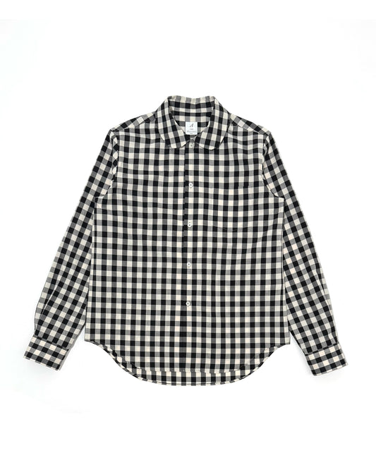 ROUND COLLAR SHIRTS / GINGHAM CHECK