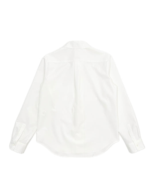 ROUND COLLAR SHIRTS/WHITE