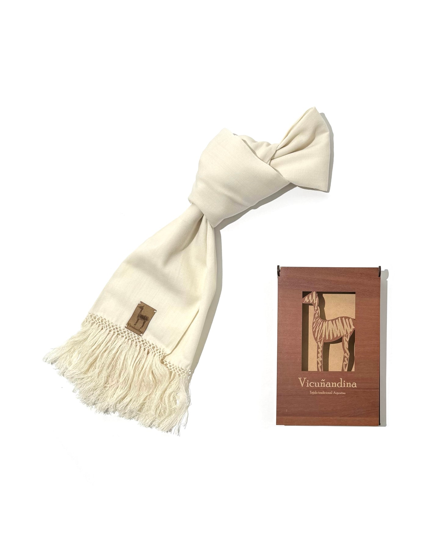 VICUNANDINA SCARF / LARGE WHITE
