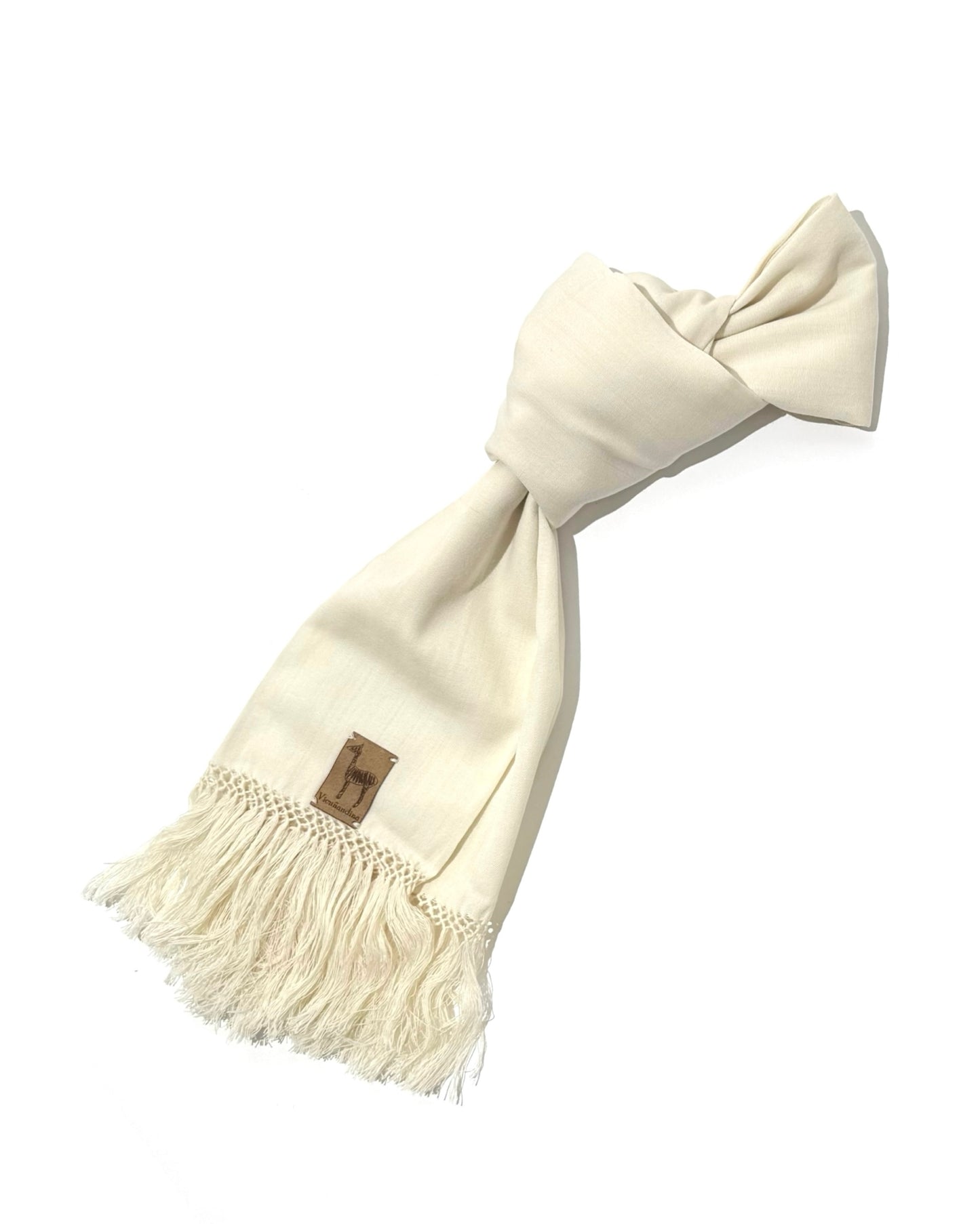 VICUNANDINA SCARF / LARGE WHITE