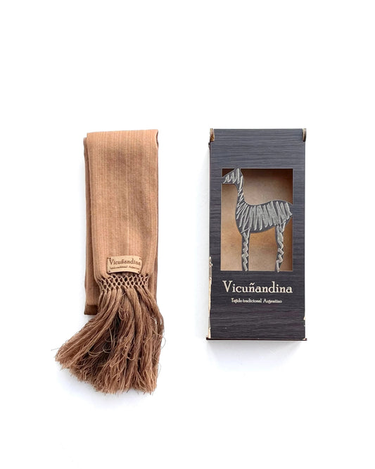 VICUNANDINA SCARF / SMALL BROWN