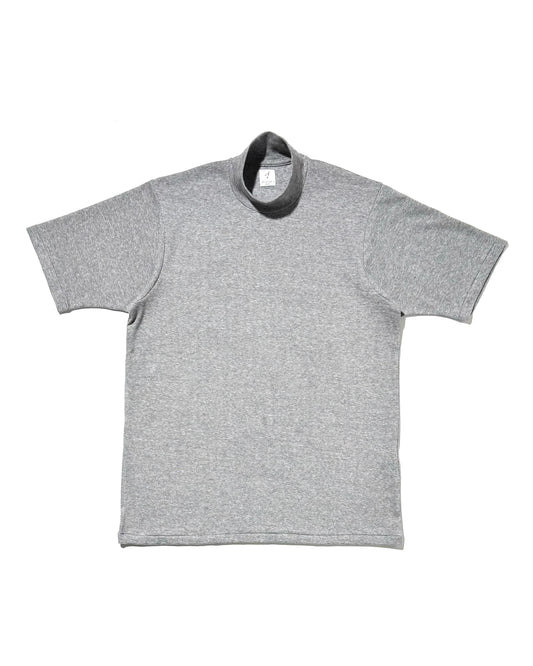 MOCK NECK TEE S/S MICRO STRIPE
