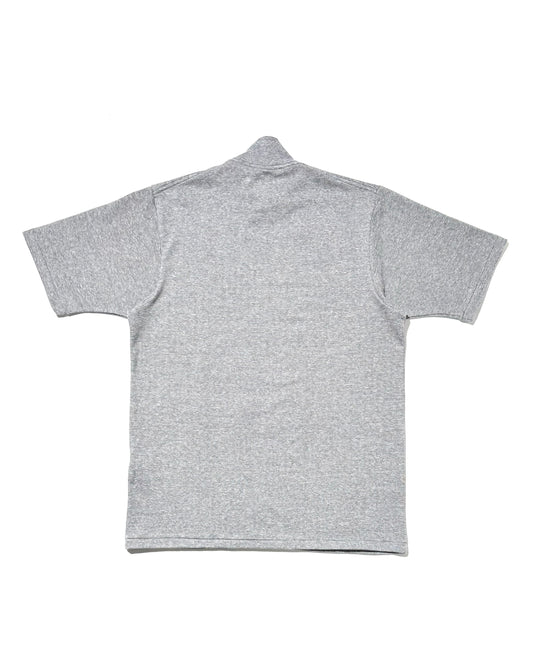 MOCK NECK TEE S/S MICRO STRIPE