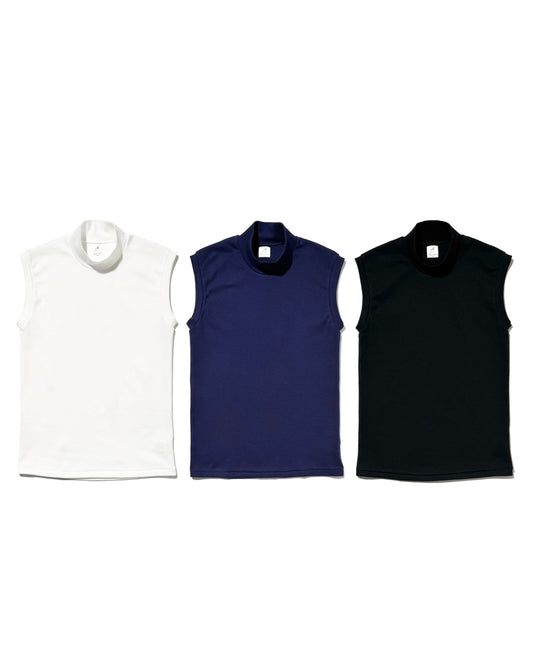 MOCK NECK TEE / SLEEVELESS