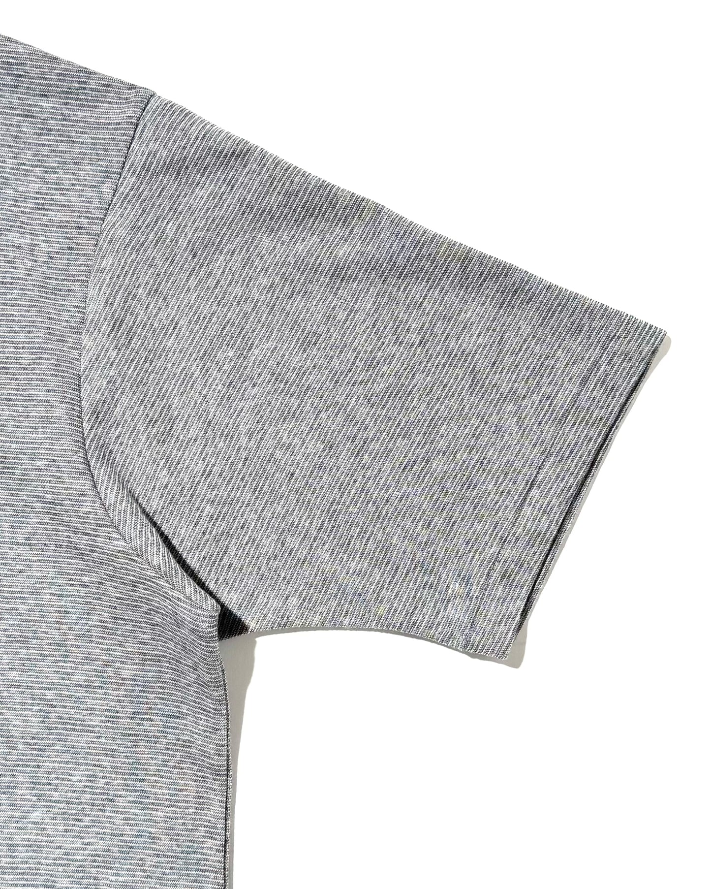 MOCK NECK TEE S/S MICRO STRIPE