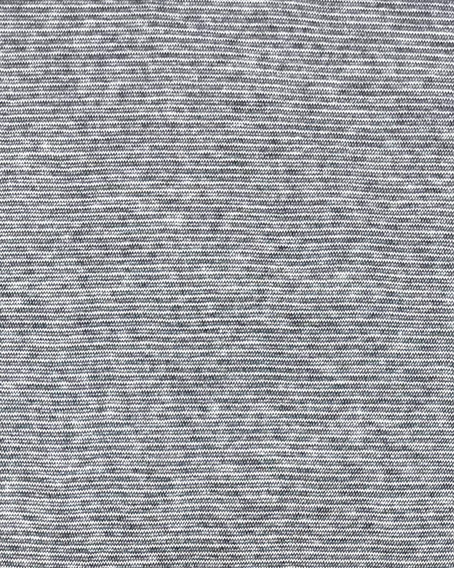 MOCK NECK TEE S/S MICRO STRIPE