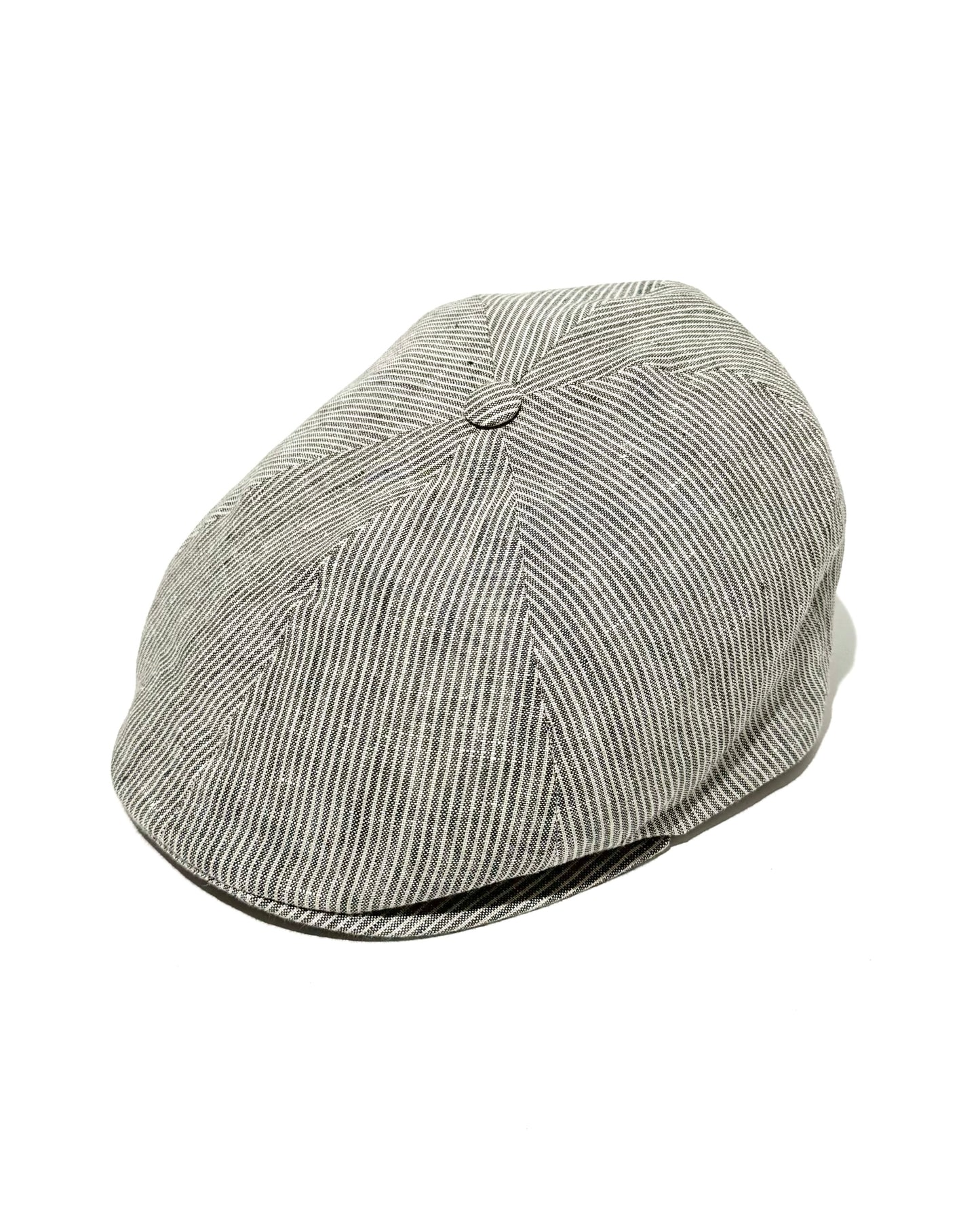 FLAT PANEL CAP / LINEN STRIPES
