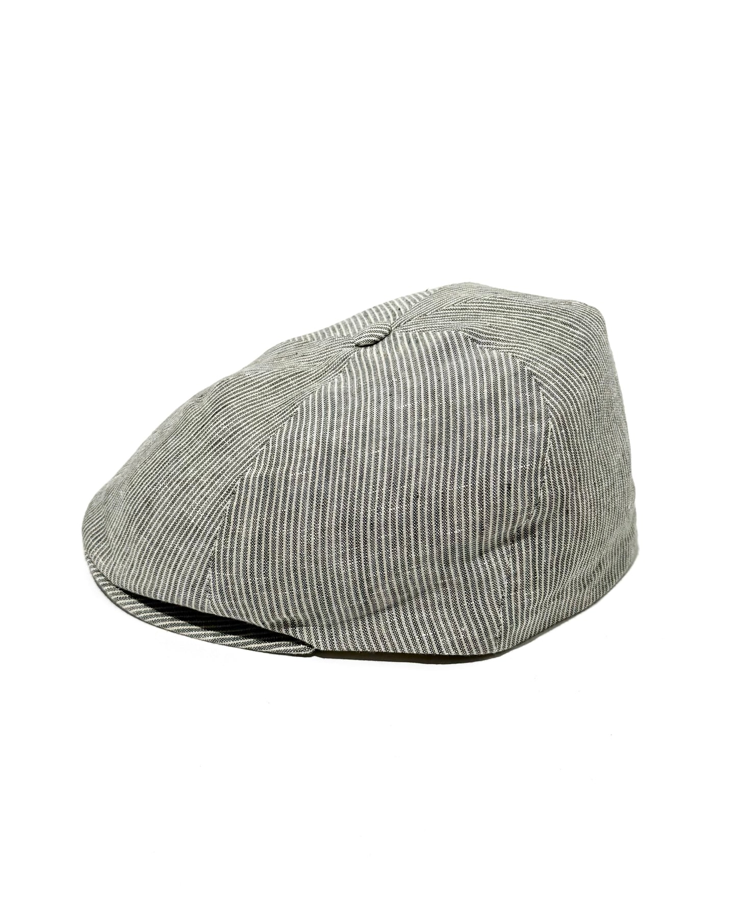 FLAT PANEL CAP / LINEN STRIPES