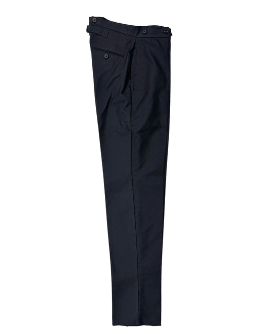 TENNIS PANTS / GERMAN PANAMA COTTON BLACK