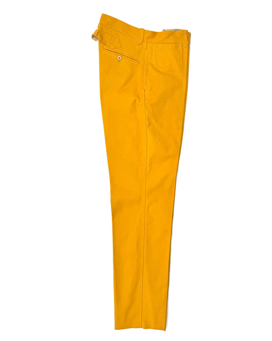 FISHERMAN PANTS / CANVAS COTTON YELLOW
