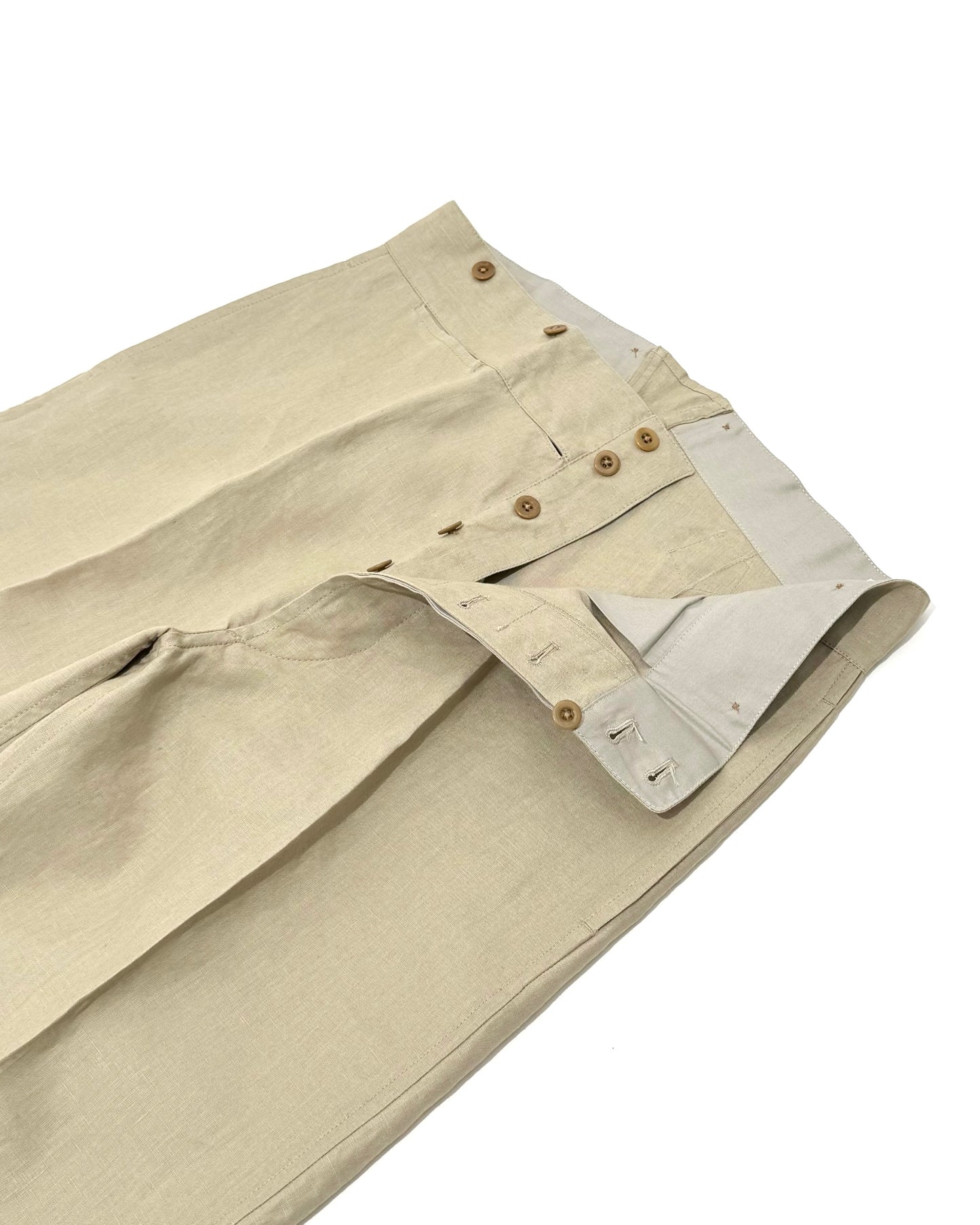 BJ PANTS / LINEN TAUPE