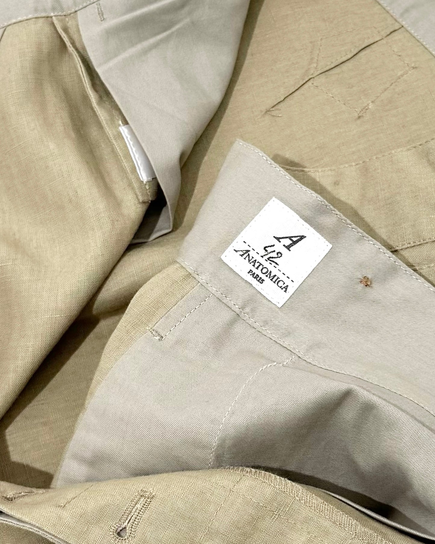 BJ PANTS / LINEN TAUPE