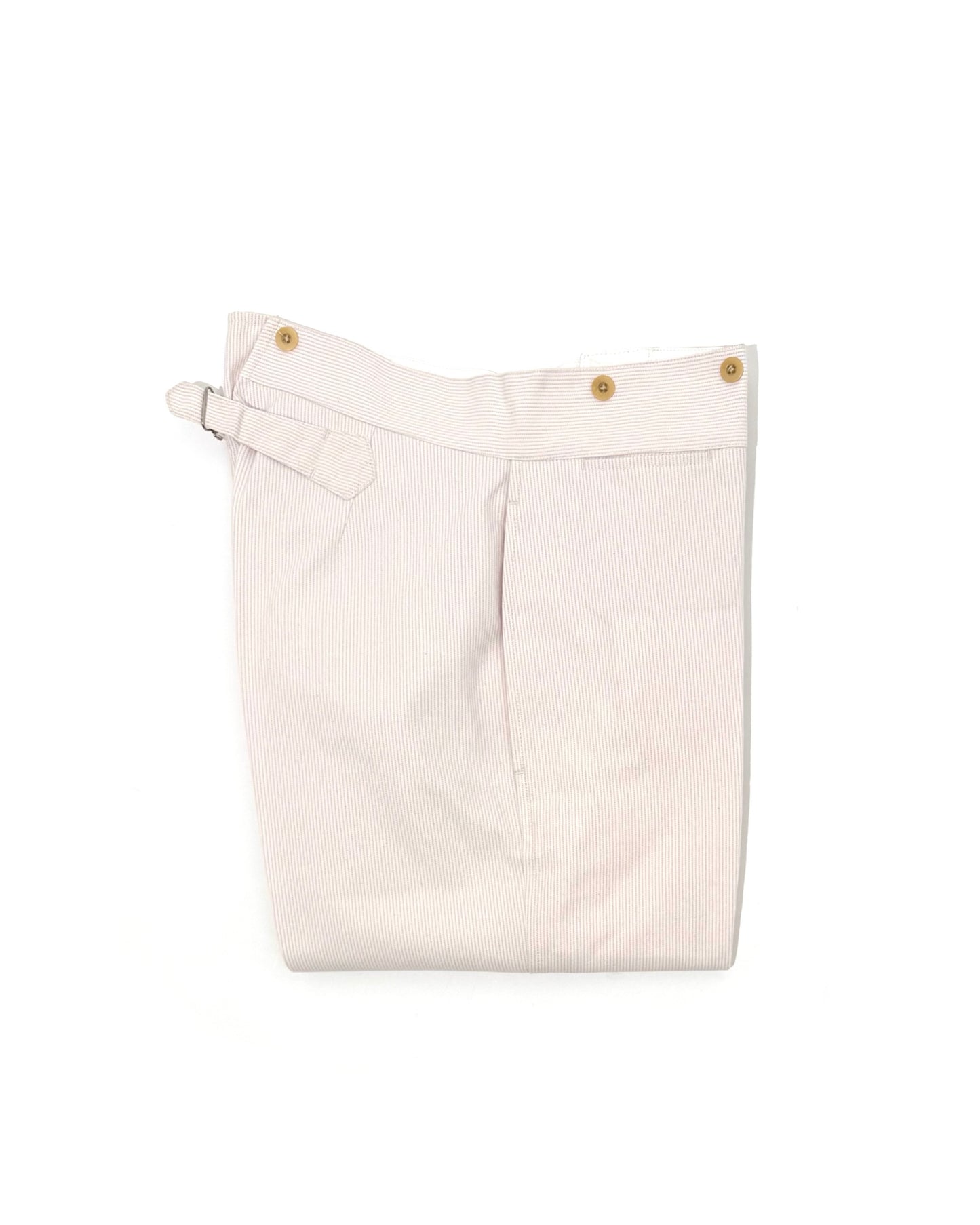 BJ PANTS / COUTIL COTTON PURPLE STRIPE