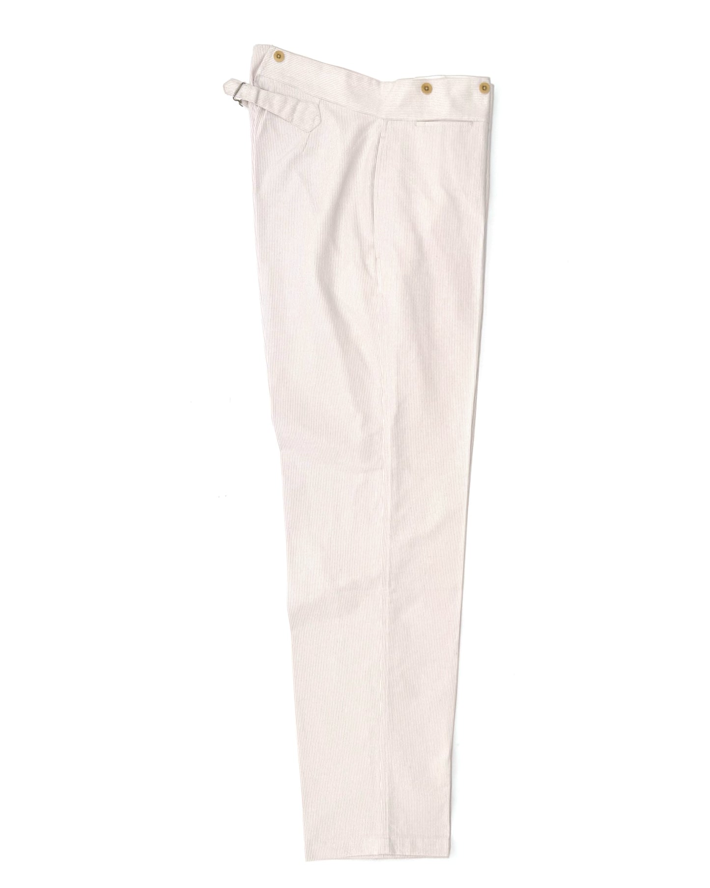 BJ PANTS / COUTIL COTTON PURPLE STRIPE