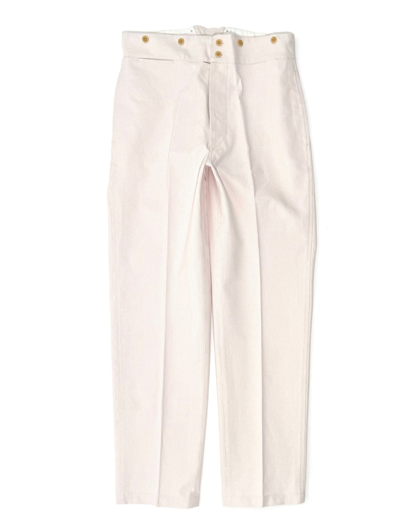 BJ PANTS / COUTIL COTTON PURPLE STRIPE
