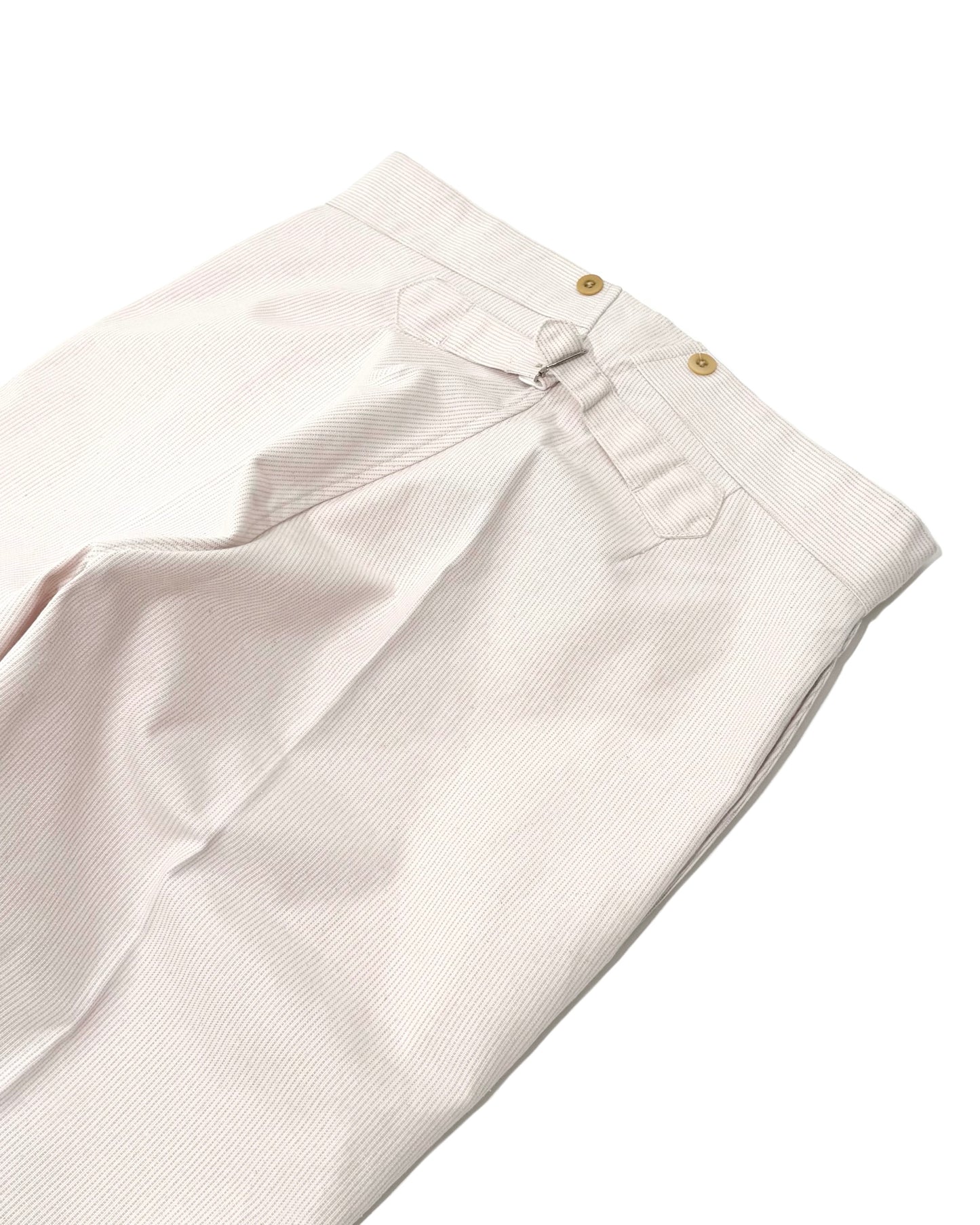 BJ PANTS / COUTIL COTTON PURPLE STRIPE