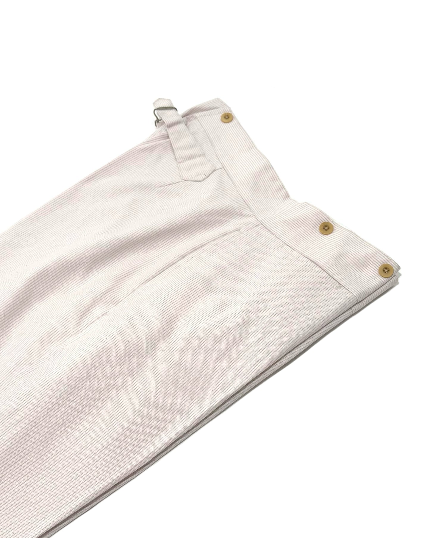 BJ PANTS / COUTIL COTTON PURPLE STRIPE
