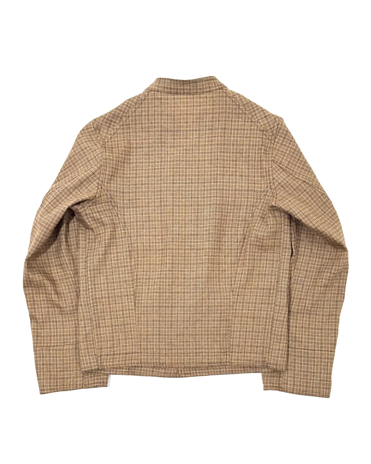 DOLMAN / LINEN WOOL CASHMERE MULTI CHECK MAGEE