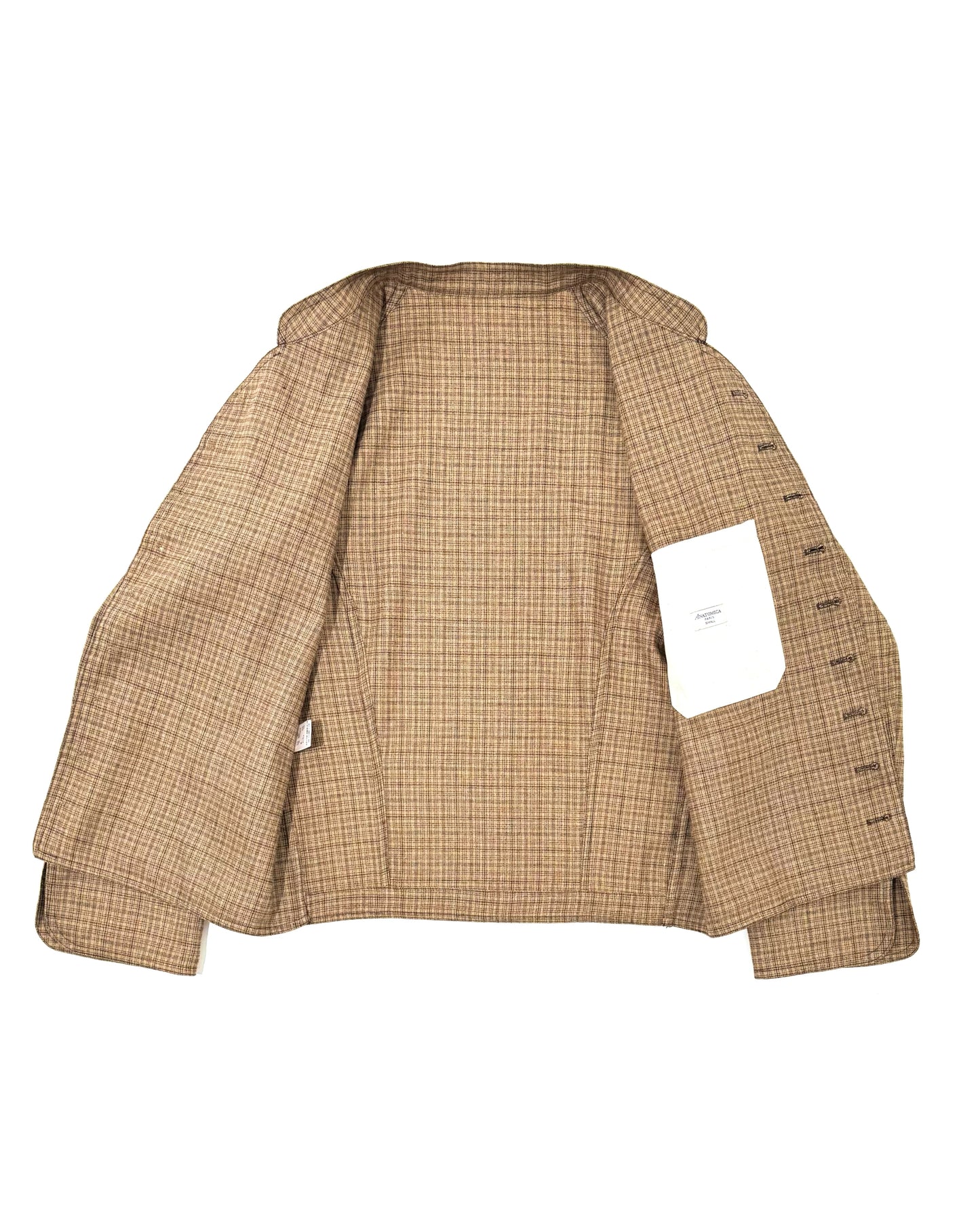 DOLMAN / LINEN WOOL CASHMERE MULTI CHECK MAGEE