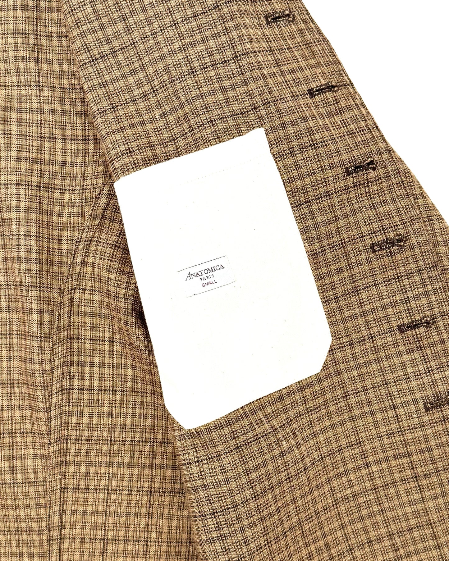 DOLMAN / LINEN WOOL CASHMERE MULTI CHECK MAGEE