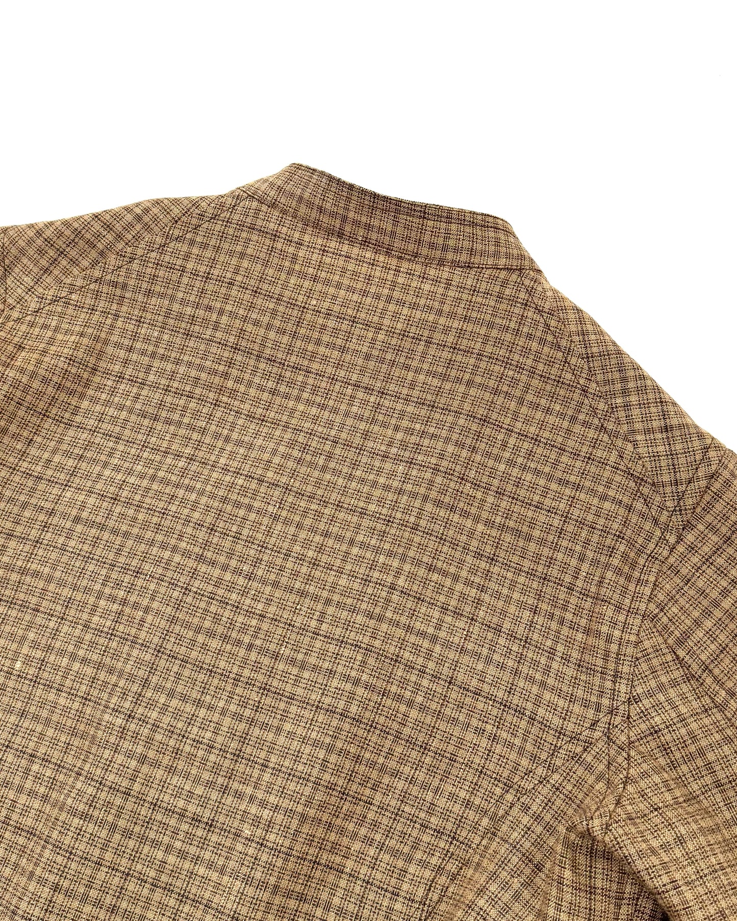 DOLMAN / LINEN WOOL CASHMERE MULTI CHECK MAGEE