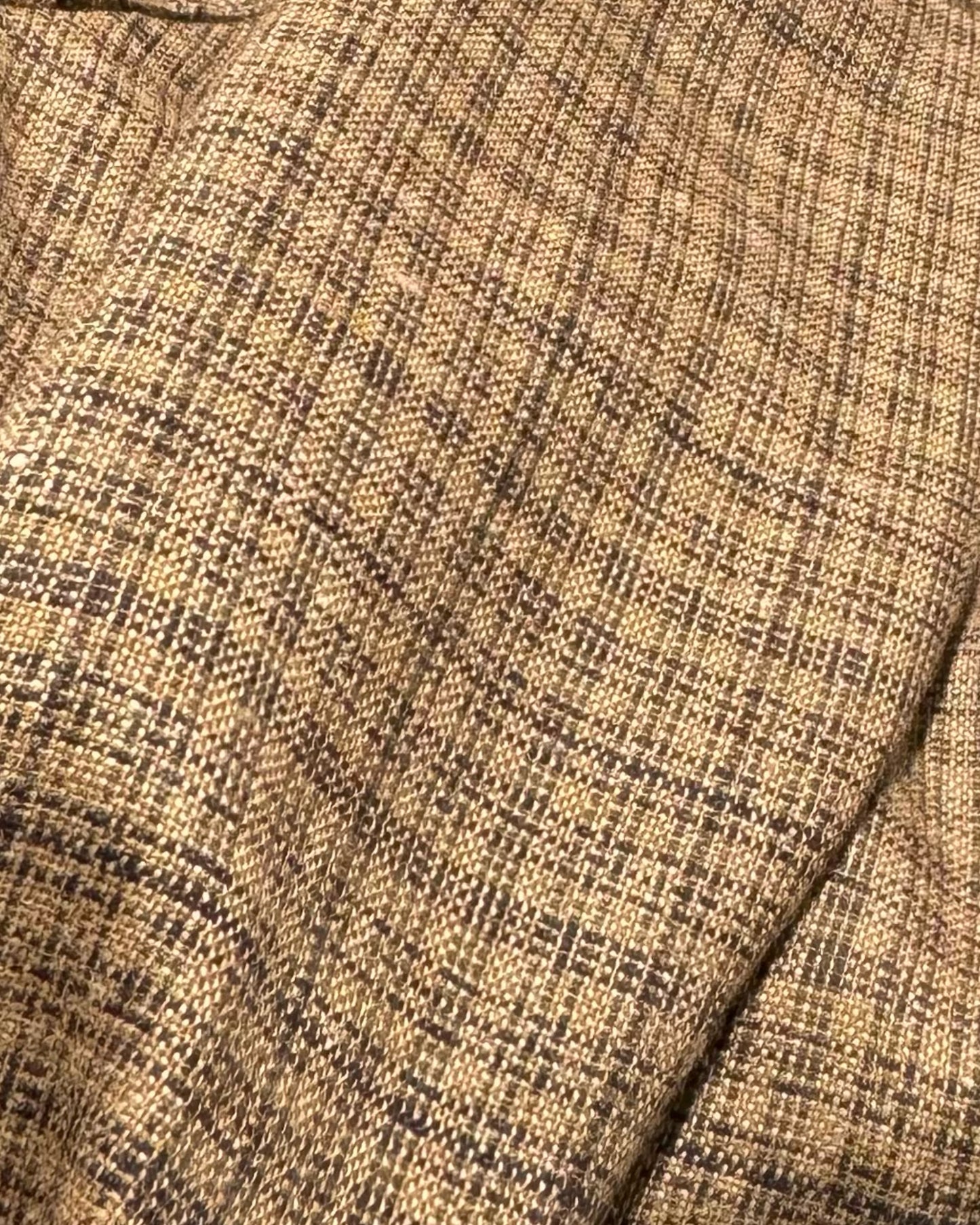 SAGAN VEST / LINEN WOOL CASHMERE MULTI CHECKS MAGEE