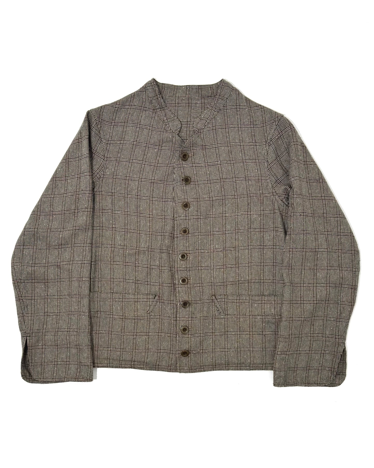 DOLMAN / MAGEE COTTON SILK BROWN CHECKS