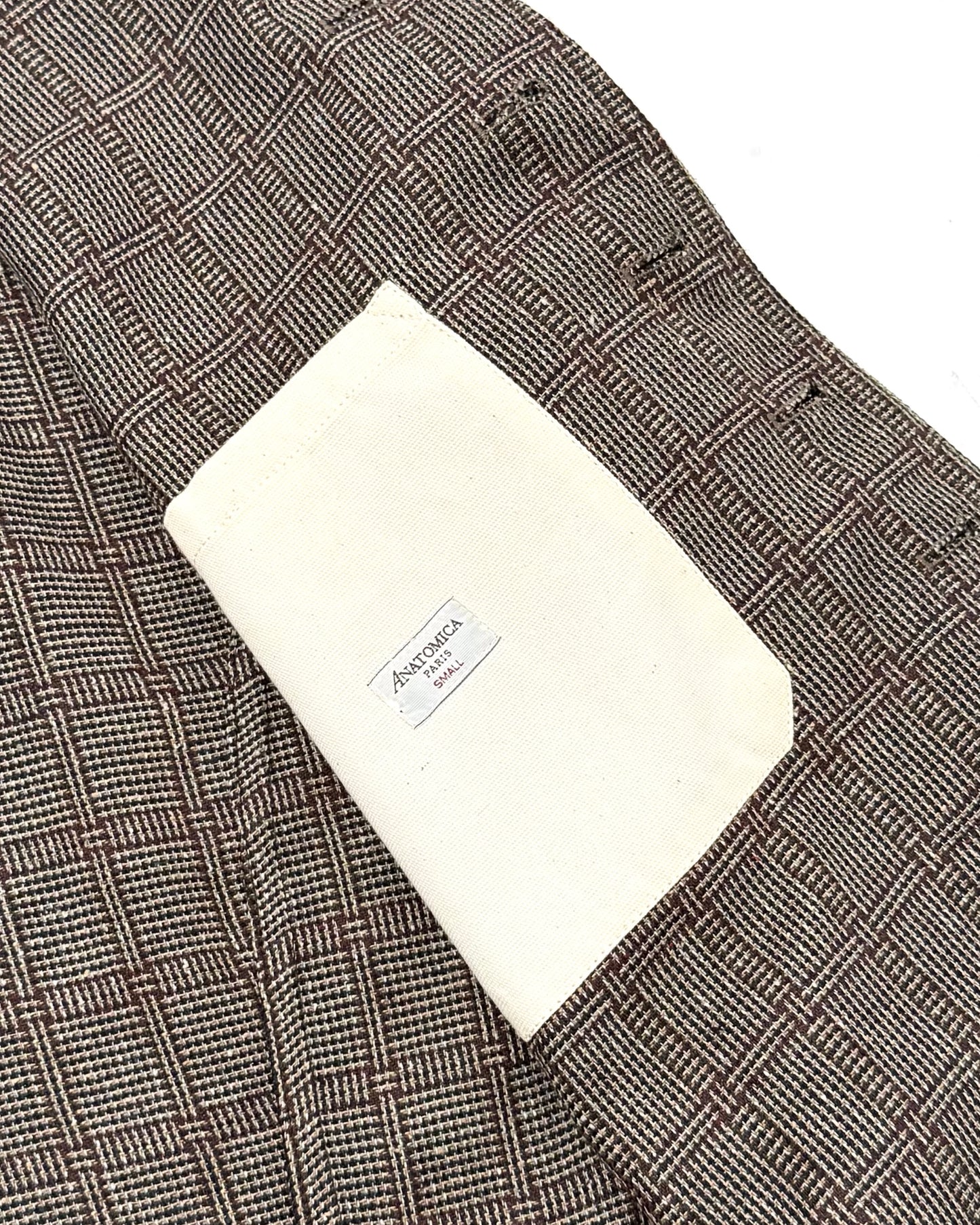 DOLMAN / MAGEE COTTON SILK BROWN CHECKS