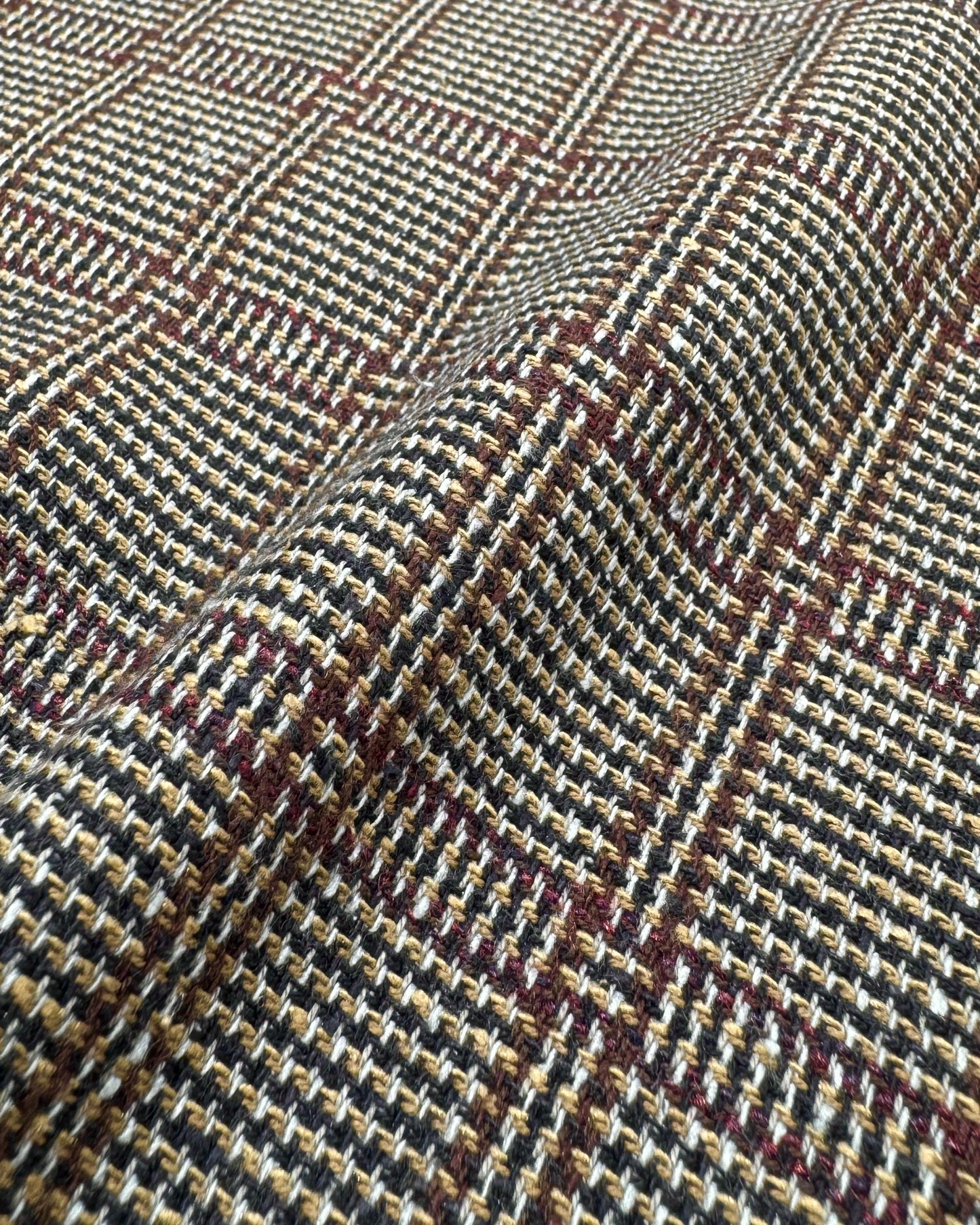 DOLMAN / MAGEE COTTON SILK BROWN CHECKS