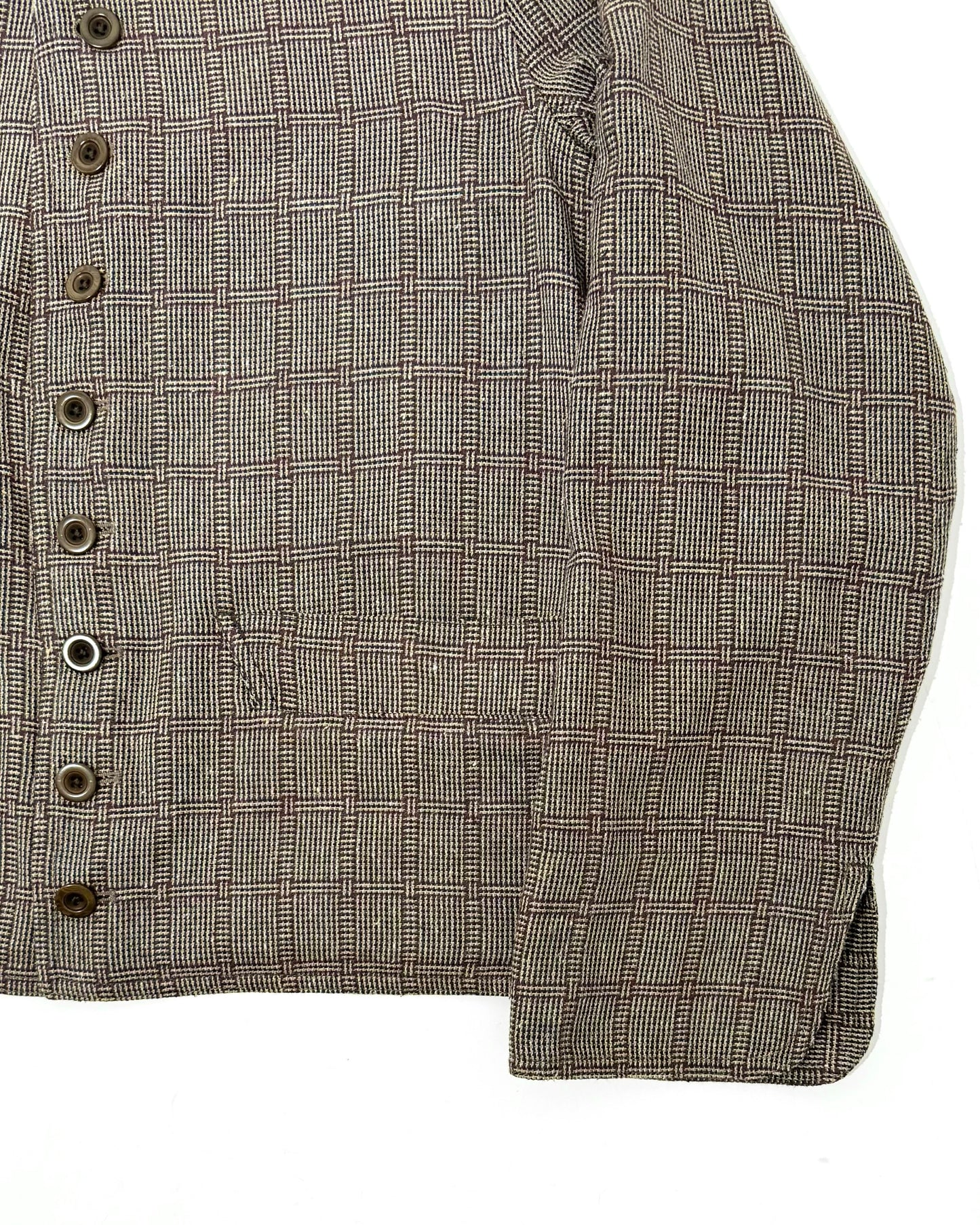 DOLMAN / MAGEE COTTON SILK BROWN CHECKS