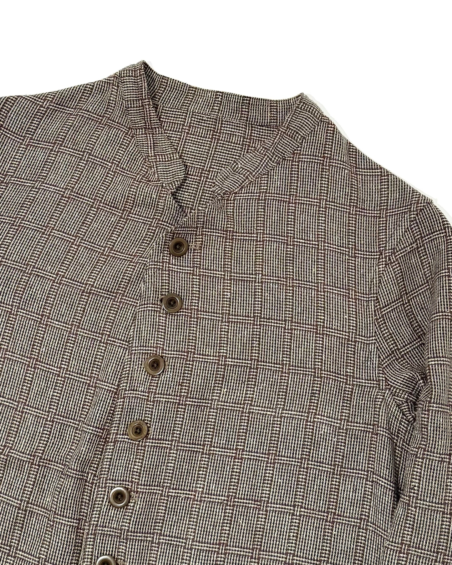 DOLMAN / MAGEE COTTON SILK BROWN CHECKS