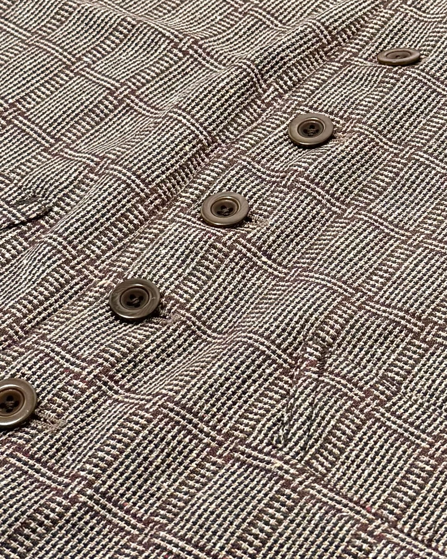 DOLMAN / MAGEE COTTON SILK BROWN CHECKS