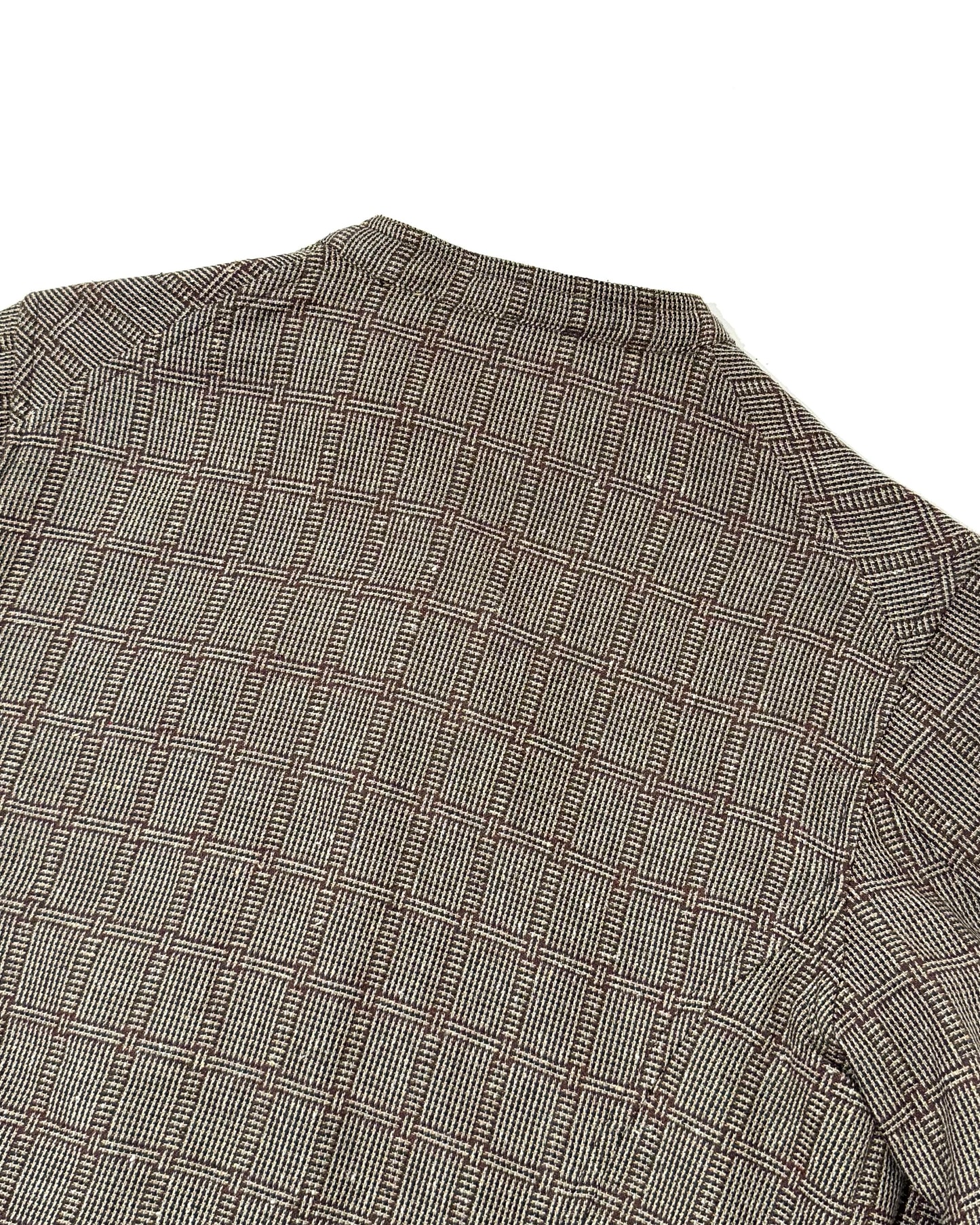 DOLMAN / MAGEE COTTON SILK BROWN CHECKS